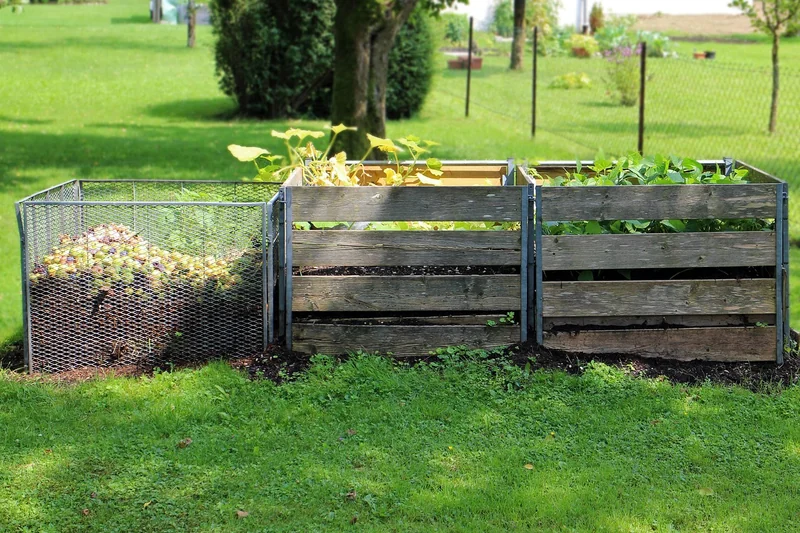 Idée 4 : Le bac à compost double pour le jardinage durable